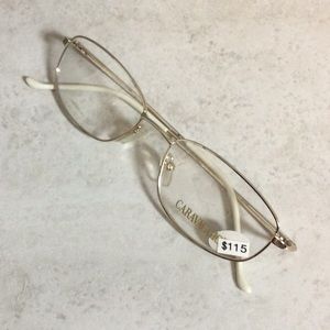 NWT Caravaggio gold metal eyeglasses new old stock